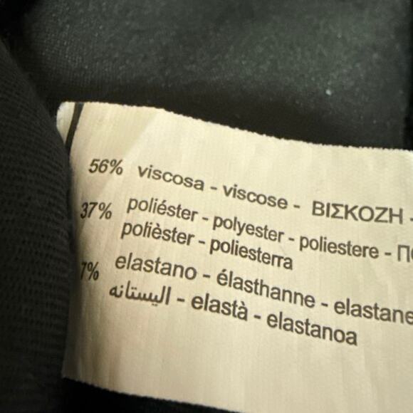 Zara Women's Black Straight Leg High Waist Ankle Career Trousers Dress Pants 30 - Picture 5 of 5